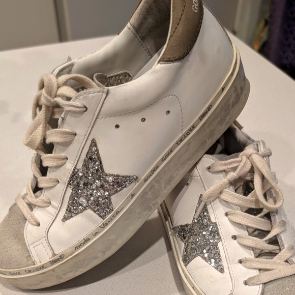 Golden Goose Low Top Women's White Ice Sneakers - Picture 1 of 9